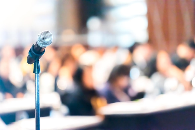 Photo close-up of microphone