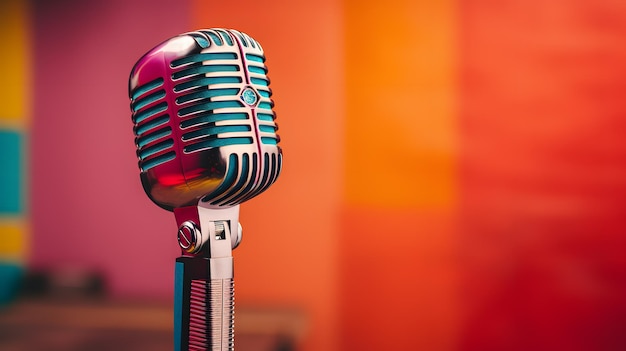 a close up of a microphone