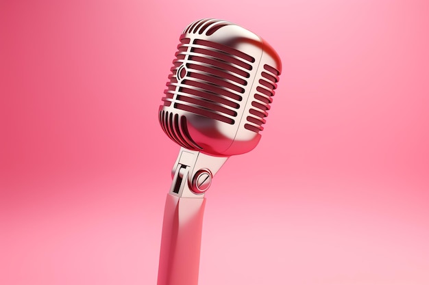 a close up of a microphone