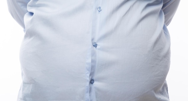 close-up of a mid section of man
