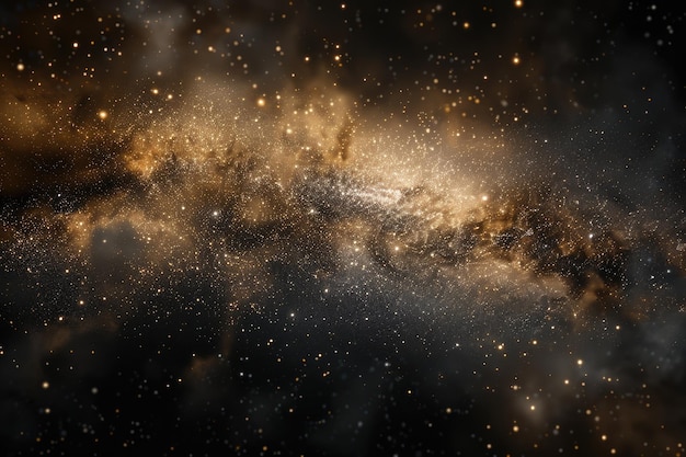 Photo close up of milky way galaxy with stars and space dust in the universe