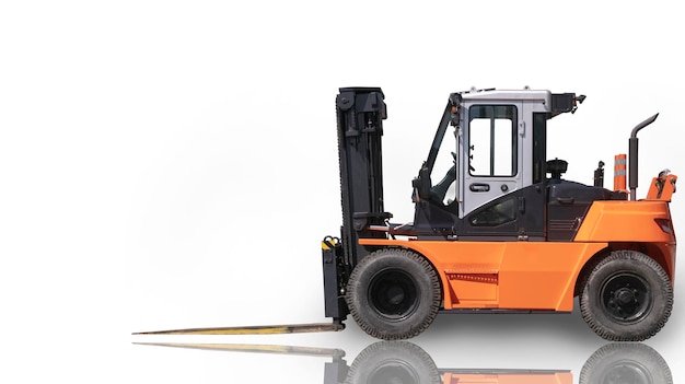 Close-up of mini construction vehicle against white background