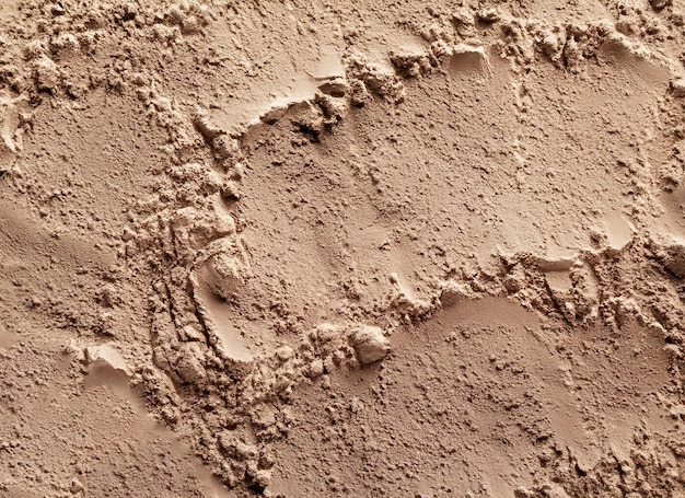 Close up mixture of clay powder Earth Texture Dirt Background