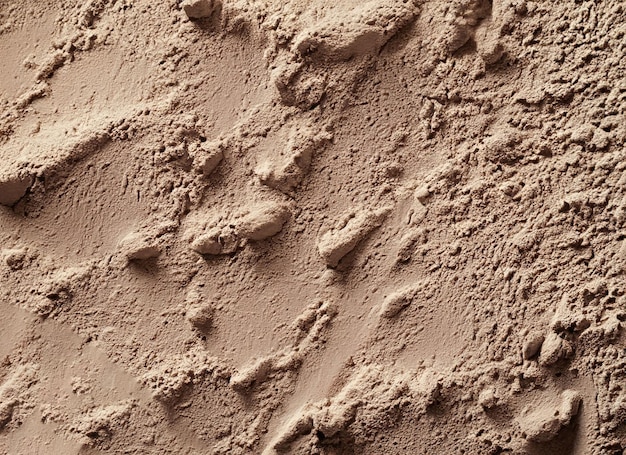 Close up mixture of clay powder Earth Texture Dirt Background