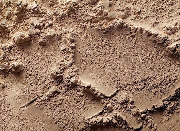 Close up mixture of clay powder Earth Texture Dirt Background