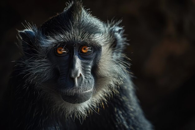 A close up of a monkey