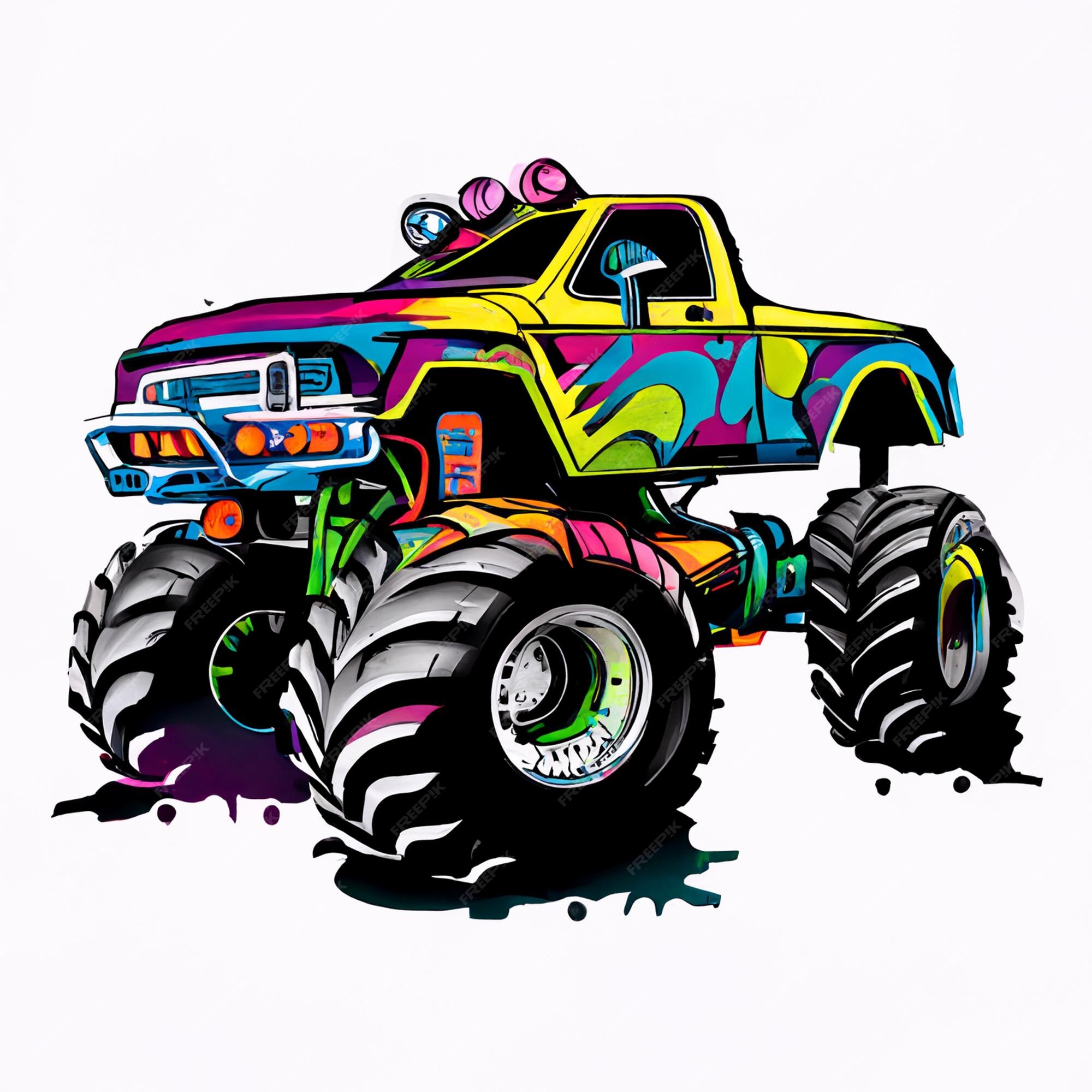 Monster Truck Cartoon Images - Free Download on Freepik