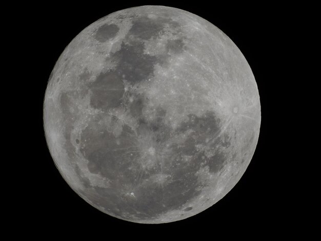 Close-up of moon against sky at night