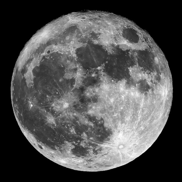 Close-up of moon against sky at night