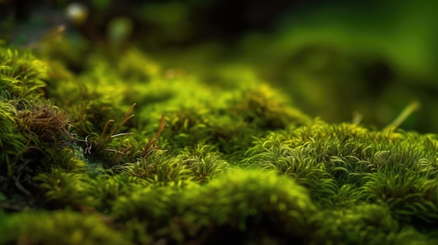 A close up of a mossy surface with the word moss on it