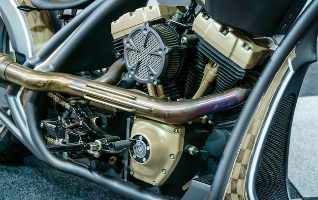 Close-up of motorcycle