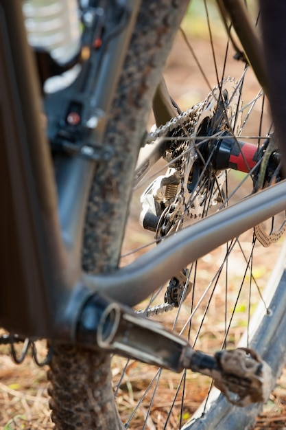 Close-up di mountain bike