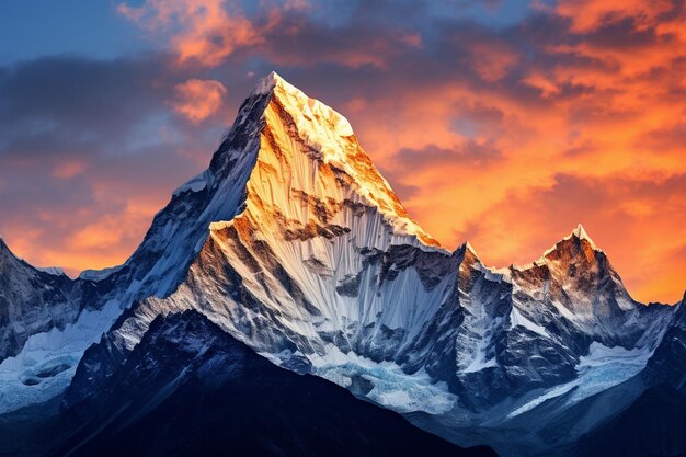 a close up of a mountain with a sky