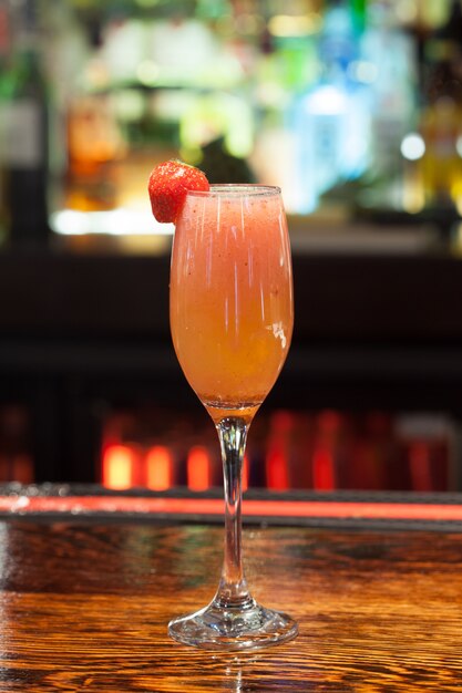 close up on mouth watering cocktail