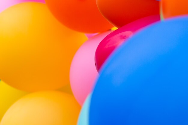 Close-up of multi colored balloons