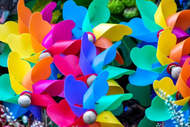 Close-up of multi colored balloons