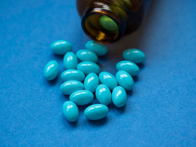 Close-up of multi colored balls on table