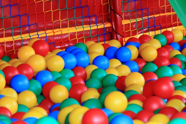 Photo close-up of multi colored balls