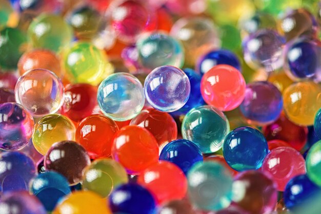 Photo close-up of multi colored balls