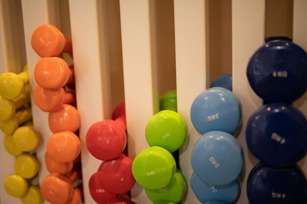 Close-up of multi colored candies on table