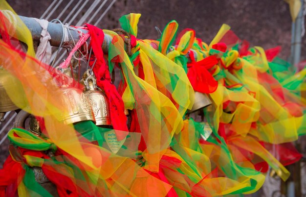 Close-up of multi colored hanging for sale