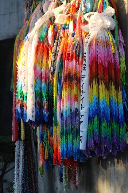 Close-up of multi colored hanging for sale