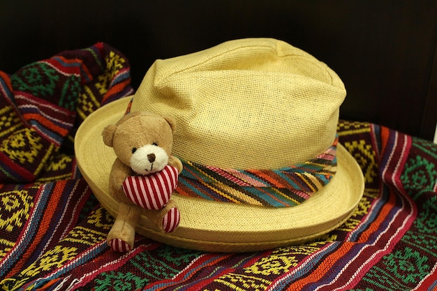 Photo close-up of multi colored hat