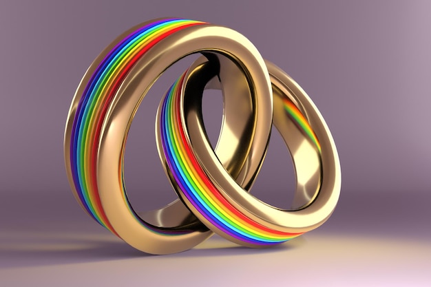 Close-up of multi colored rings