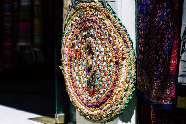 Foto close-up di multicolore per la vendita nel mercato