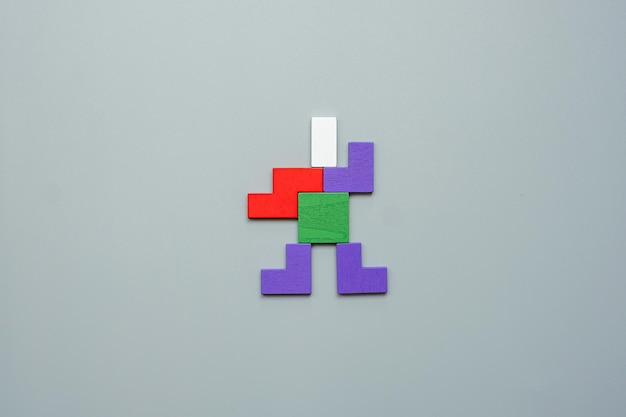 Close-up of multi colored toy against white background