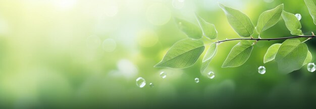 Photo close up of nature green leaves on blurred background