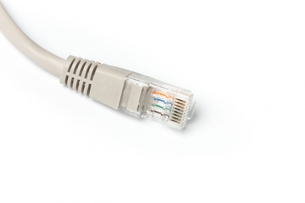 Close up of network cable