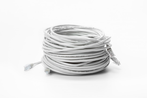 close up of network cable