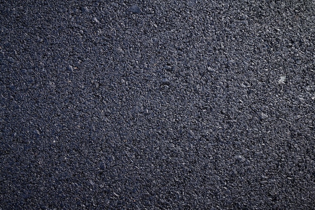Photo close up of new asphalt road texture