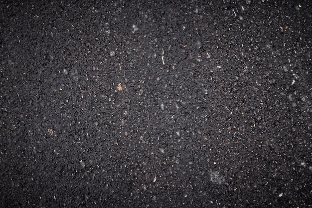 Photo close up of new asphalt road texture