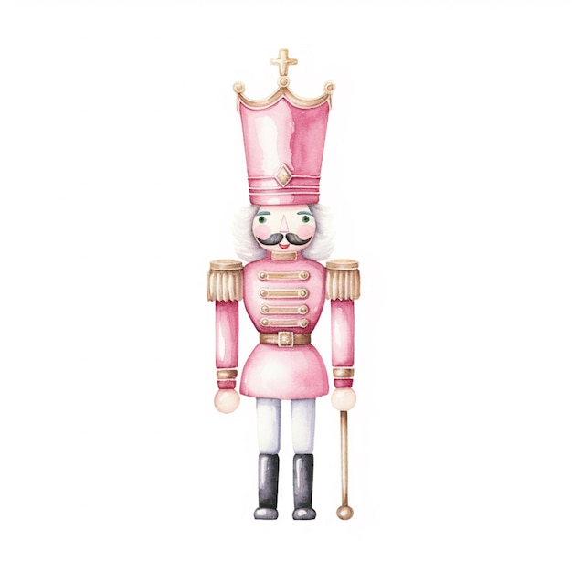 Photo a close up of a nutcracker with a cross on it generative ai