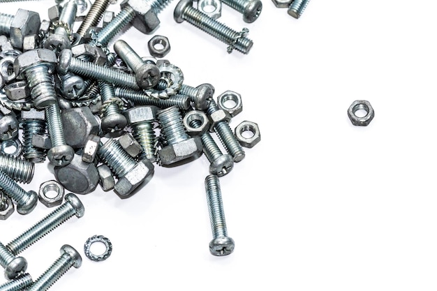 Photo close-up of objects over white background