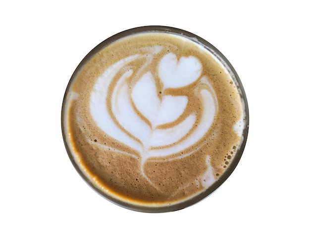 Фото Близкий план чашки с кофе на белом фоне