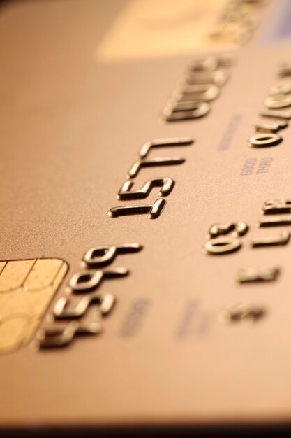 사진 테이블 위 에 있는 신용 카드 의 클로즈업