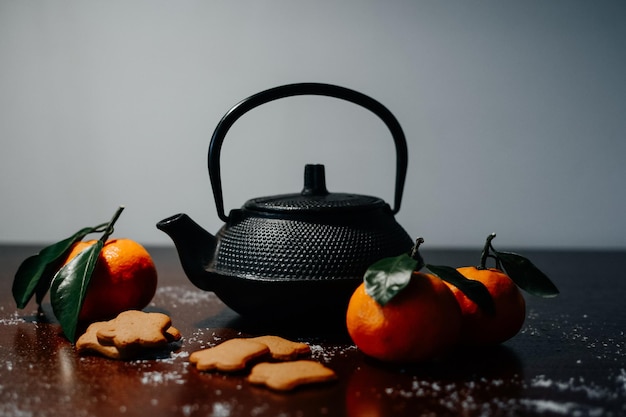 写真 テーブルの上の食べ物のクローズアップ