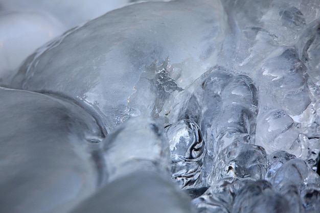 写真 氷の結晶のクローズアップ