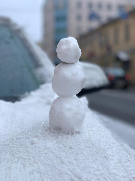 Фото Близкий план льда на снегу