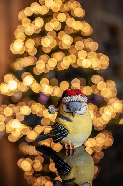 写真 照らされたクリスマスライトのクローズアップ