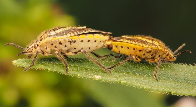 写真 葉の上の昆虫のクローズアップ