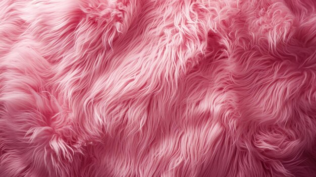 Фото Ближайший взгляд на розовую меховую текстуру мягкий текстурированный фон для дизайна и ремесел