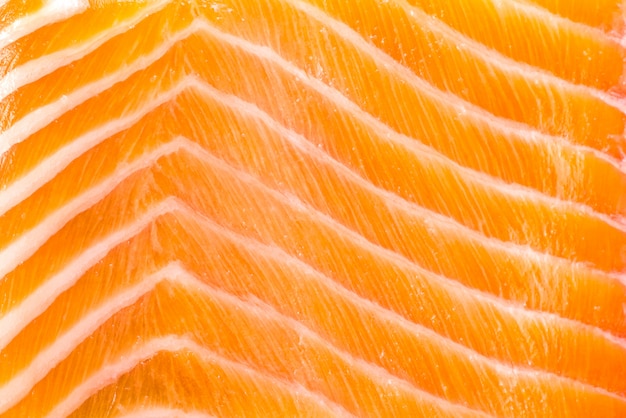 Фото Крупный план сырой свежей текстуры филе лосося