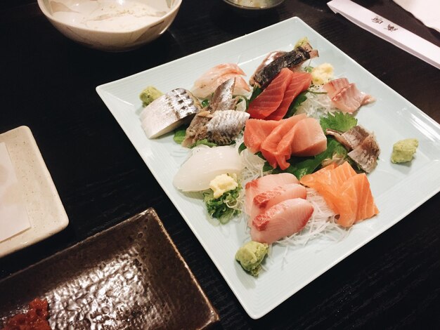 写真 提供された食料のクローズアップ