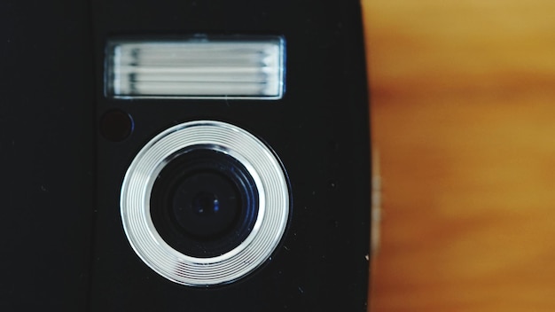 Photo close-up of  old black camera