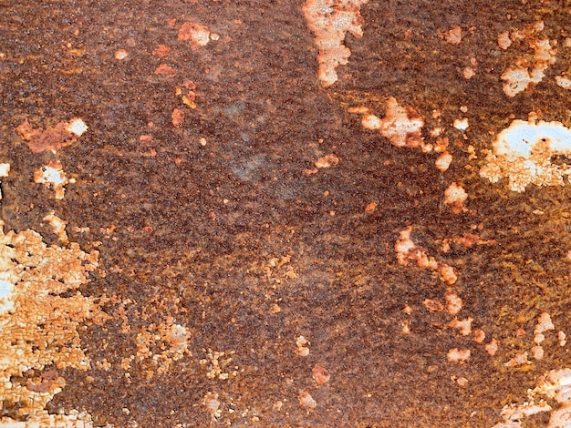 Photo close up old brown rustic metal texture background