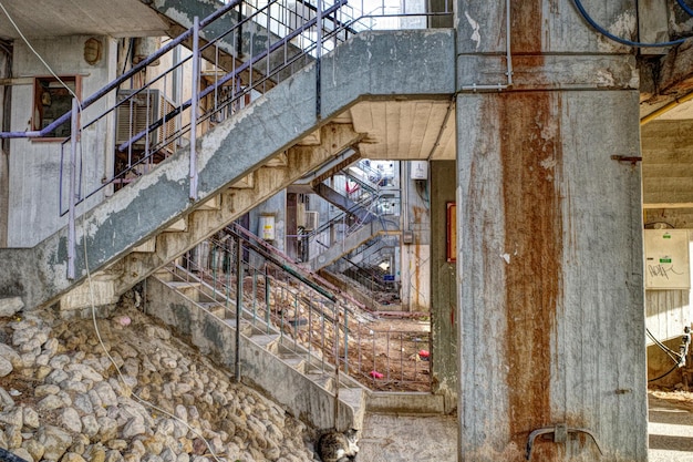 Foto close-up del vecchio edificio